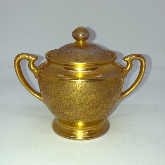 Vintage Other - Vintage Pickard China Lidded Sugar Bowl